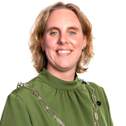 Portretfoto van burgemeester Mook en Middelaar